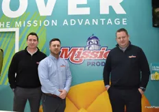 Luke Stockdale, Adam Shaw, and Paul Frowde with Mission Produce.